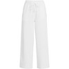 Lands' End Women's Sport Knit Pull On Drawstring Wide Leg Crop Pants - 3 of 4