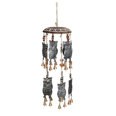 Evergreen Owl Garden Bells