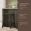Maven Lane Vincent Wooden Rustic Aesthetic Kitchen Stool - 3 of 4