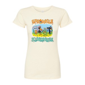 Women's - Pete the Cat - Sprinkle Kindness Fitted Graphic T-Shirt - 1 of 3