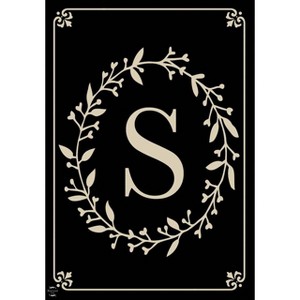 Briarwood Lane Everyday Double Sided House Flag 40x28 For Outdoor Briarwood Lane Classic Monogram Letter S Double-Sided House Flag - 1 of 4