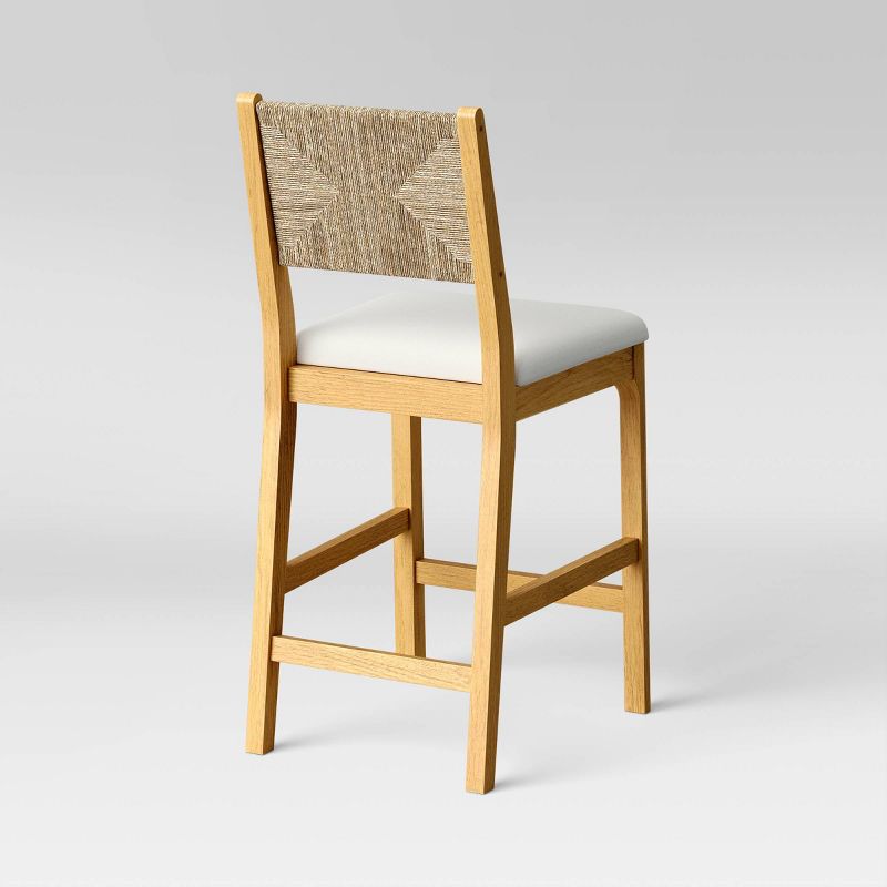 Bowman Counter Height Barstool Woven and Wood - Threshold&#8482;, 5 of 13