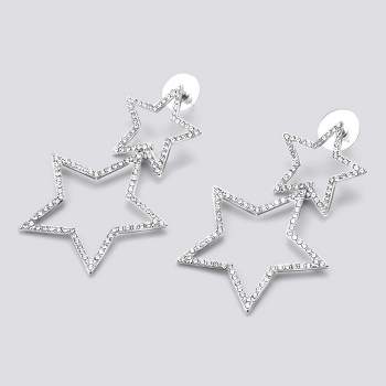 Crystal Star Drop Earring - Wild Fable™ Silver