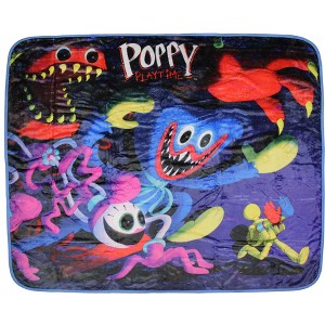 Poppy Playtime Huggy Ultra-Soft Couch Lap Plush Fleece Throw Blanket 50" X 60" - 1 of 4