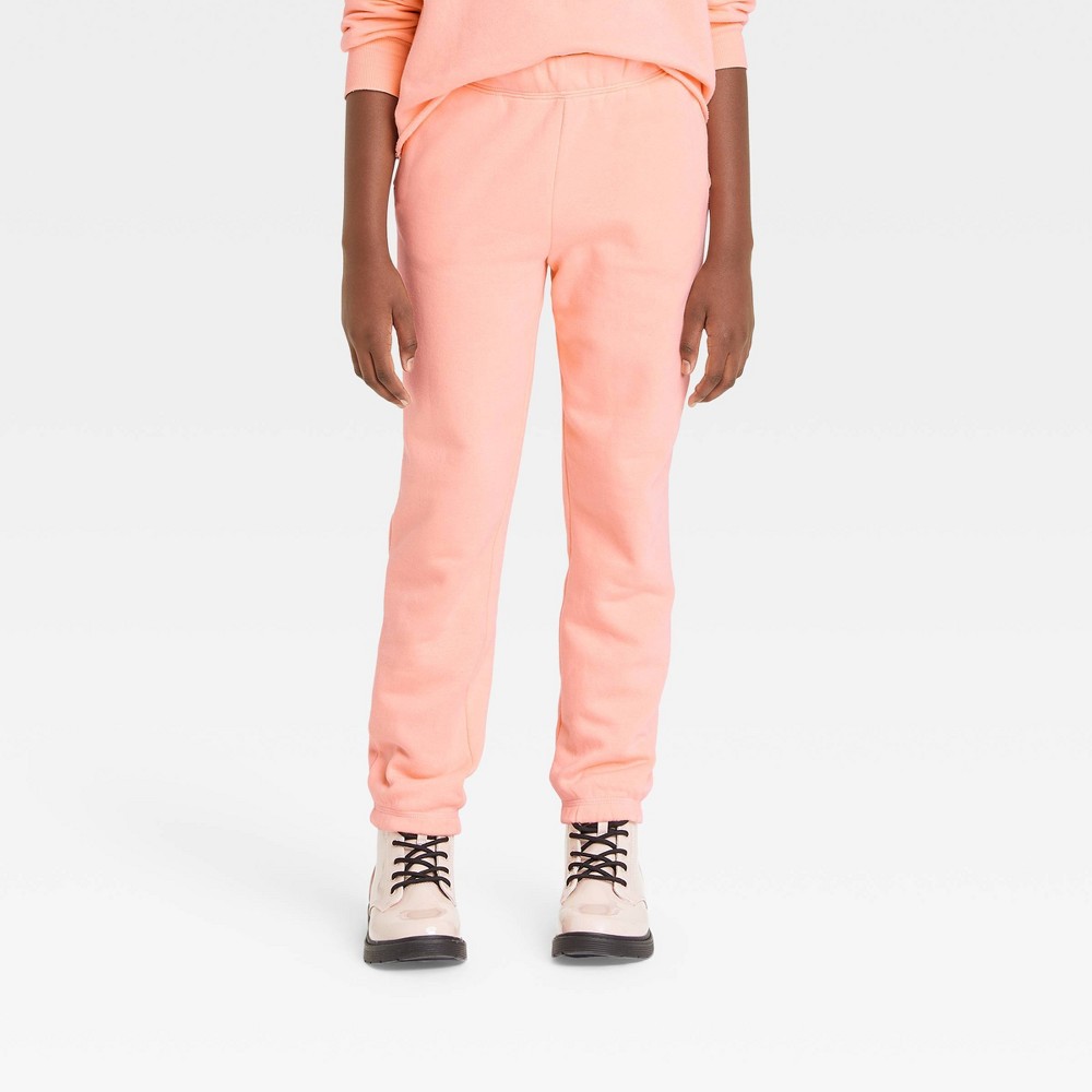 Kids' Fleece Jogger Pants - art class Orange M