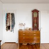 Bedford Clock Collection 33 Inch Chiming Pendulum Wall Clock in Antique Cherry Oak Finish - 2 of 4