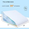 LISM 12 Inch Memory Foam Bed Wedge Pillow with Washable Cover - 2 of 4