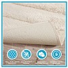 SEVOBAL Bathroom Rugs Bath Mat Rug Home Decor Carpet Shower Mat Home Decor High-low stripe for Floor Shower Room Bathroom, Beige, 24"*17"*1" - 4 of 4