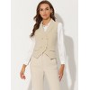 Allegra K Women's Lapel Collar Dressy Versatile Racerback Waistcoat Suit  Vest : Target