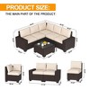 6 Piece Patio Furniture Sets,Outdoor Patio Sofa - 4 of 4