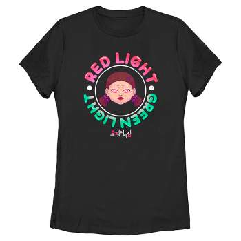 Women's Squid Game Red Light Green Light Doll T-Shirt