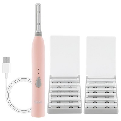 Spa Sciences Sonic Dermaplaning Tool for Painless Facial Exfoliation & Peach Fuzz Removal - USB Rechargeable