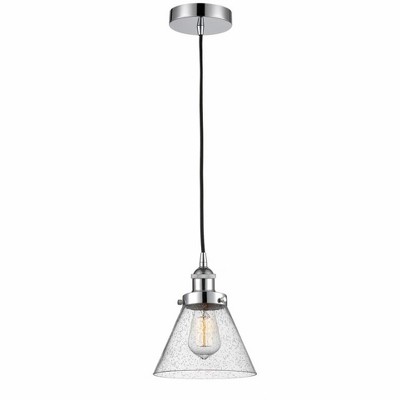 Cone - 1 Light Mini Pendant In Industrial Style-9.75 Inches Tall and 7.75 Inches Wide