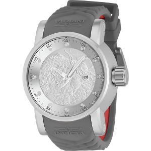 Invicta 41406 Men's S1 Rally Silver Dial Silicone Strap Date Watch - 1 of 3