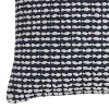 20"x20" Oversize Striped Square Throw Pillow Cover Black/White - Rizzy Home: Cotton, Woven Texture, Zipper Closure - 2 of 3