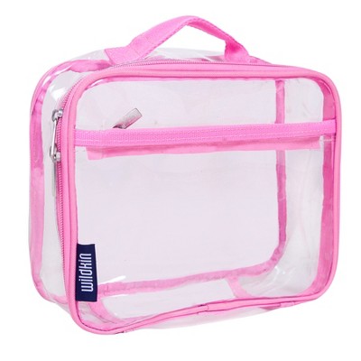 Wildkin Clear w Pink Trim Lunch Box