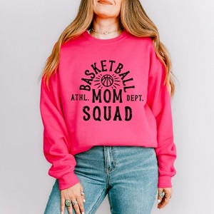 Simply Sage Market Women's Graphic Sweatshirt Basketball Mom Squad - 1 of 4