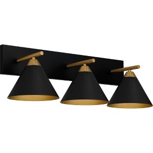 Quoizel Lighting Mastro 3 - Light Vanity in  Matte Black - 1 of 1