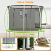 Trampoline  12FT with Enclosure & Ladder, ASTM Approved Heavy-Duty Outdoor - 3 of 4