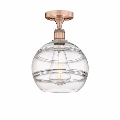Rochester - 1 Light Semi-Flush Mount In Industrial Style-11.75 Inches Tall and 10 Inches Wide