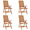 vidaXL Patio Dining Set Outdoor Extendable Table and Chair Solid Eucalyptus Wood - 4 of 4