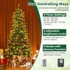 Resenkos 9-Ft Pre-Lit Artificial Christmas Tree with Warm White LED Lighting - Green - 2 of 4