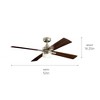 Kichler Lighting Lija 1 - Light Ceiling Fan in  Brushed Nickel - 2 of 4