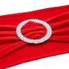 Juvale Red Chair Sashes with Silver Buckles for Wedding Reception, Baby Shower, Birthday Party, Fits 13.5- to 16.5-Inch Chair Backs (100 Pack) - 4 of 4