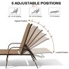 Crestlive Products Outdoor Lounger Aluminum Adjustable Chaise Lounge Chairs with Arms (Set of 2) - 4 of 4