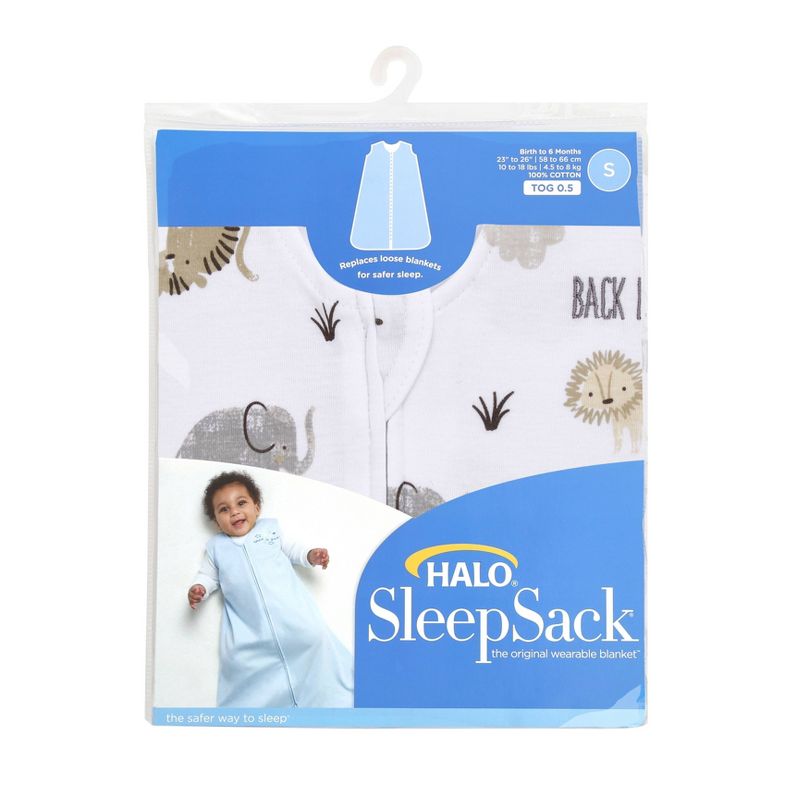 HALO Innovations SleepSack 100% Cotton Wearable Blanket - Neutral, 5 of 10
