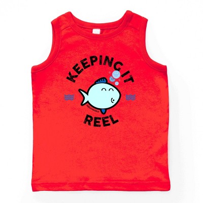 The Juniper Shop SmileyWorld Keeping It Reel Fish Youth Tank Top