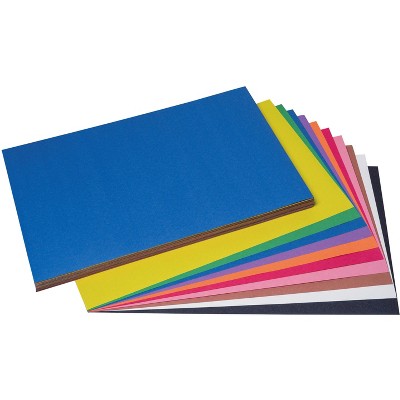 Prang Medium Weight Construction Paper, 12 x 18 Inches, Assorted, pk of 100