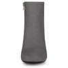 Allegra K Women's Round Toe Side Zip Chunky Heel Ankle Booties - 3 of 4