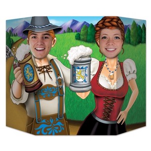 Beistle Oktoberfest Couple Photo Prop, 3' 1" x 25", (1/Pkg) Multicolored - 1 of 1