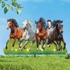 Collections Etc Solar Powered Running Horses Garden Stake - 2 of 2