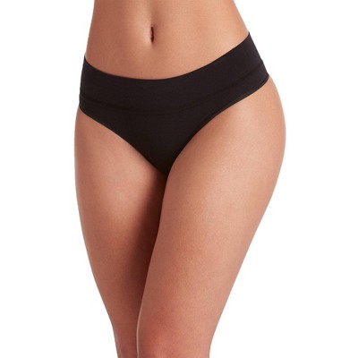 Jockey Women's Natural Beauty Seamfree Thong L Black : Target