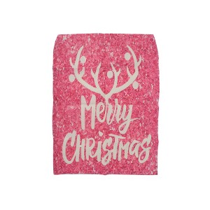 Unique Bargains Dining Chair Slipcovers Faux Linen Beige Pink 22.44"x18.11" 1Pc - 1 of 4