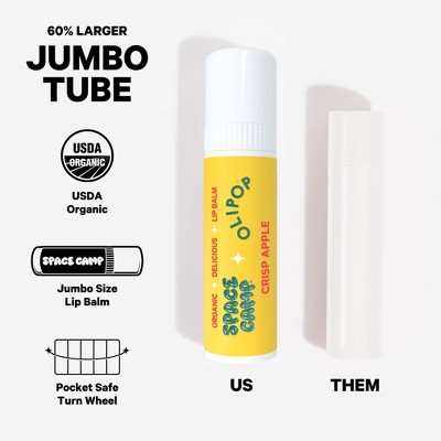 Space Camp Wellness x Olipop Crisp Apple Lip Balm - 0.25oz