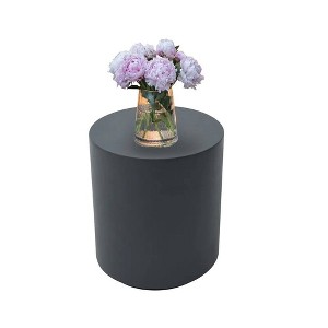 Envelor Elementi Outdoor Round Concrete Side Table - 1 of 4