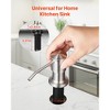 VEVOR Soap Dispenser for Kitchen Sink, Stainless Steel Built in Sink Soap Dispenser with 47" Extension Tube Kit,Countertop Dish Soap-Dispenser,Silver - 4 of 4