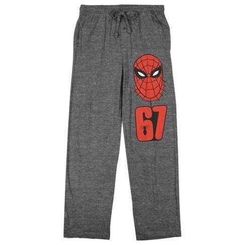 Spider-man Classic Spider-man Mask 67 Men's Gray Heather Sleep