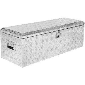 Heavy Duty Aluminum Truck Bed Tool Box, Diamond Plate Waterproof Locking Tool Chest for Trucks, Trailers, RVs & Garage Storage - 1 of 4