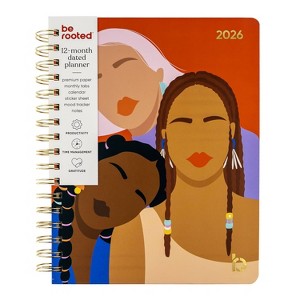 Be Rooted 2025 Yearly Planner 7"x9" 3 Girls Burnt Orange - 1 of 4