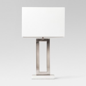 Weston Window Pane Table Lamp Silver (Lamp Only) - Project 62
