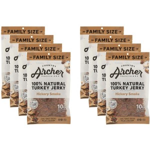 Country Archer Jerky Turkey Hickory Smoked - Case of 8 - 7oz - 1 of 2