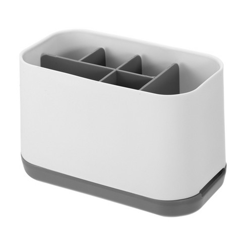 Gray - Toothbrush Holder, Toothbrush Holder, Removable Plastic Cup With  Drainage Hole, 2 Toothbrush Compartments + 1 Storage Tray, Non-slip Bottom.