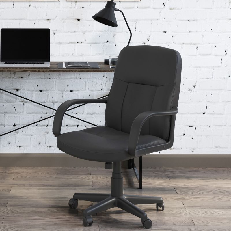 Lavish Home Office Chair - Adjustable Height Computer Chair with Wheels, 5 of 7
