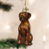 Old World Christmas Blown Glass Ornament for Christmas Tree, Chocolate Labrador - 2 of 4