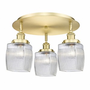 Colton - 3 Light Flush Mount In Industrial Style-9.5 Inches Tall and 17.25 Inches Wide - 1 of 1