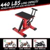 440 lbs Capacity Dirt Bike Lift Stand, Hydraulic Motorcycle Jack, Adjustable Height Hoist Table for Quick Repairs & Maintenance - 2 of 4